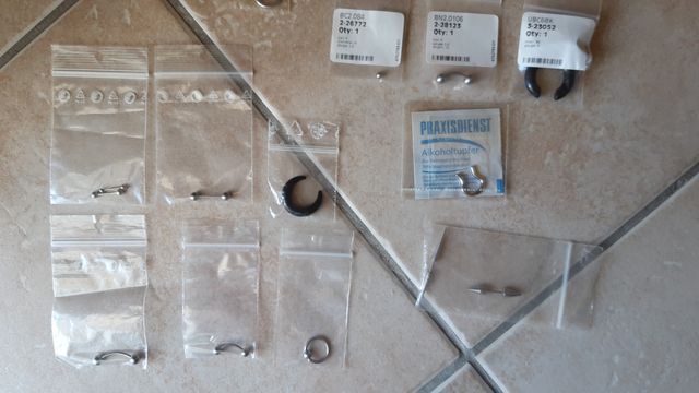 Piercing Acciaio Chirurgico Acrilico Pinze