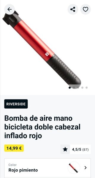 Bomba de aire para bicicleta