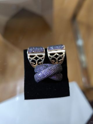 Precioso Juego anillo y pendientes