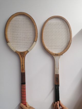 Raqueta tenis Madera pack 2