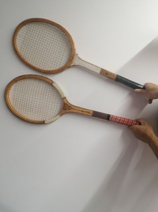 Raqueta tenis Madera pack 2