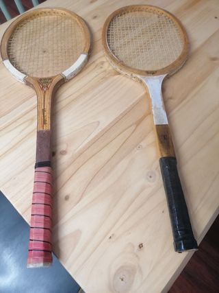 Raqueta tenis Madera pack 2