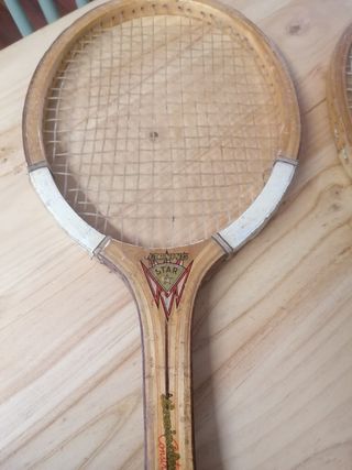 Raqueta tenis Madera pack 2