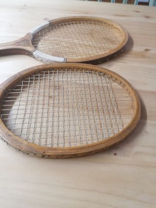 Raqueta tenis Madera pack 2