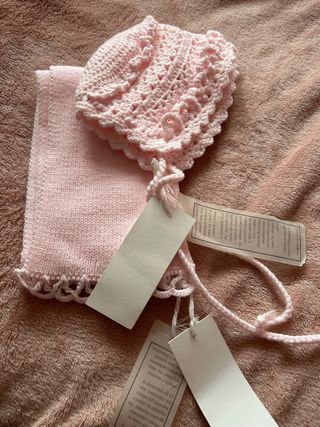 Conjunto bufanda y capota nuevo 12 meses