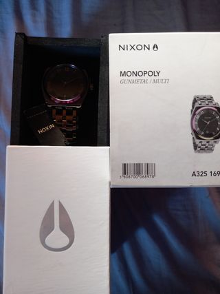 Reloj NIXON MONOPOLY al 50 % gunmetal/multi
