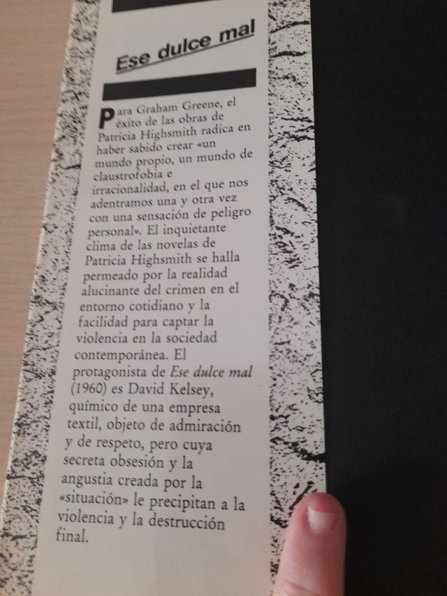 Libro "Ese dulce mal"