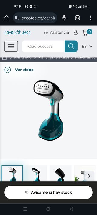 Plancha vertical para ropa Cectec