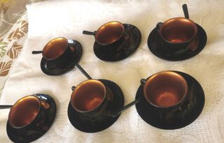 Servizio caffè FUJIAN LAQUER vintage