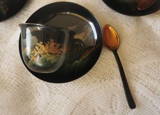 Servizio caffè FUJIAN LAQUER vintage