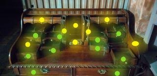 Escritorio secreter estilo "Chippendale".