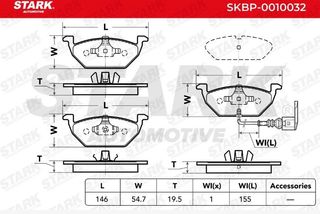 Pastillas de freno skoda fabia 
