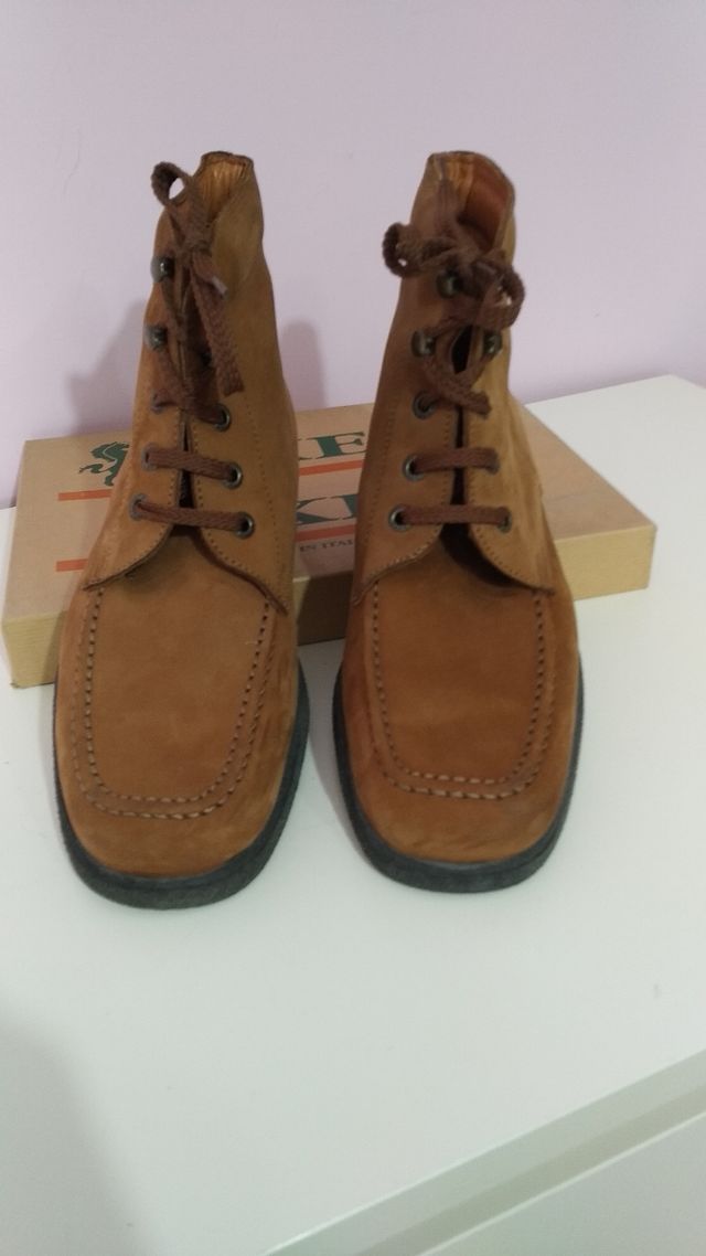 Tronchetto nabuk vero cuoio n. 40