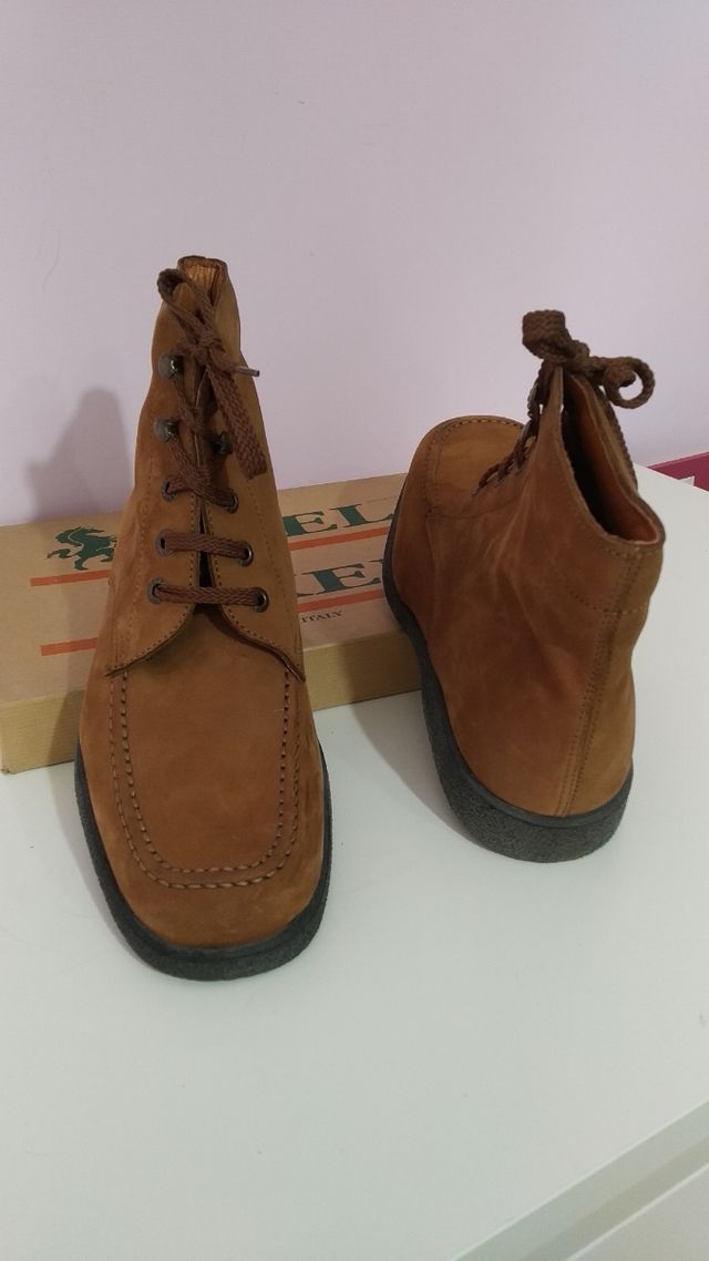 Tronchetto nabuk vero cuoio n. 40