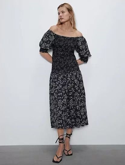 Vestido lino Zara talla L