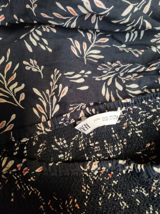 Vestido lino Zara talla L