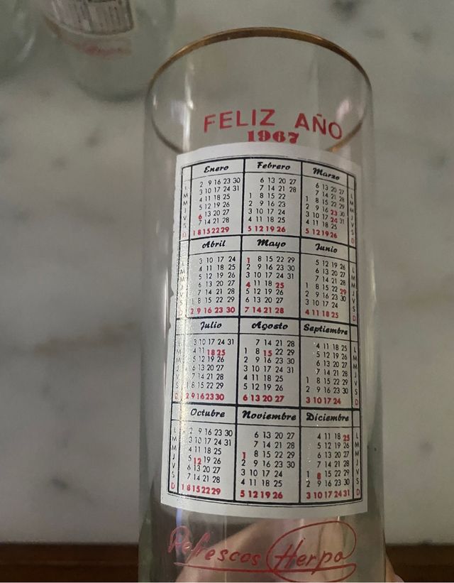 Coleccion vasos 1977