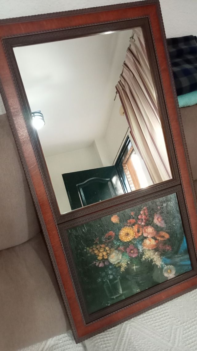 Espejo con óleo
