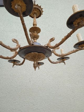 Lampara antigua de techo