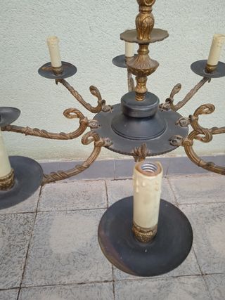 Lampara antigua de techo