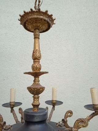 Lampara antigua de techo