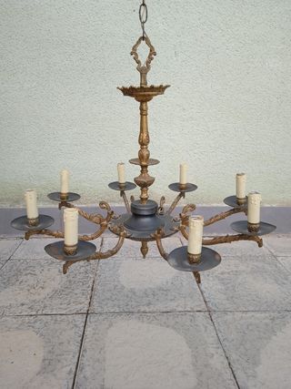 Lampara antigua de techo