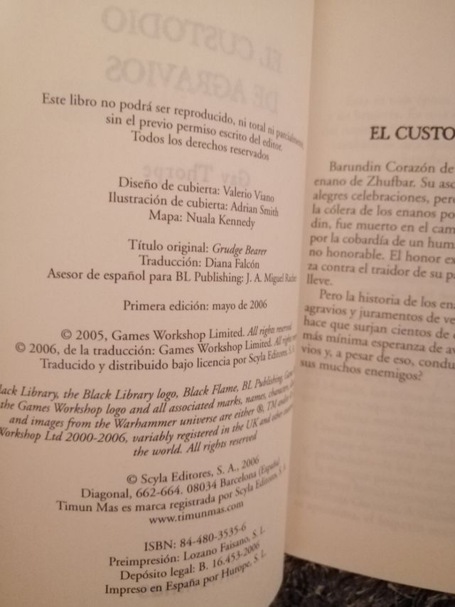 El custodio de agravios / Warhammer fantasy