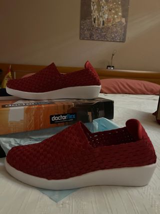 Zapatillas de trenzado elástico 39