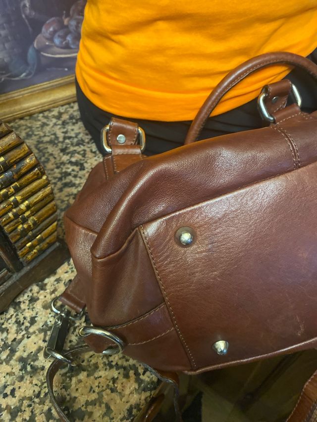 bolso de piel italiano