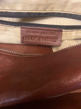 bolso de piel italiano