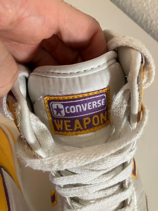 Coleccionistas. Converse weapon Lakers mujer. 39