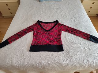 Camiseta transparente estampada