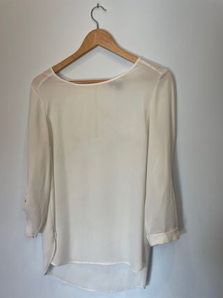Blusa manga larga blanca