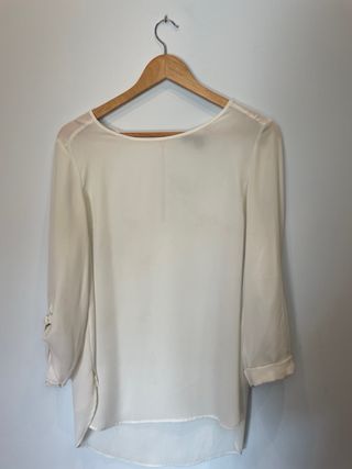 Blusa manga larga blanca