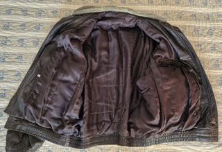 Cazadora de piel de napa