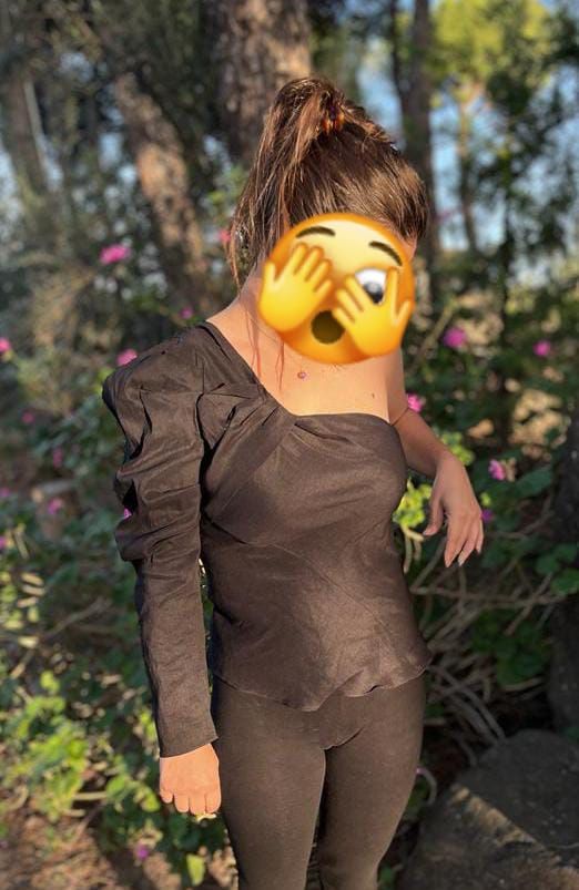 Blusa asimétrica Zara 