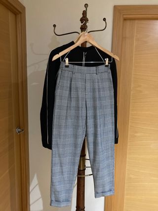 pantalon mujer cuadro gales