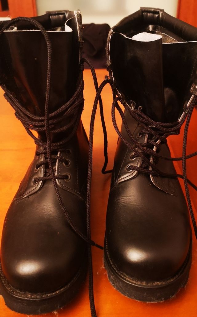 Bota militar auténtica Vintage talla 45