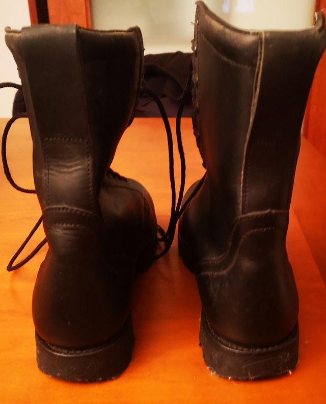 Bota militar auténtica Vintage talla 45