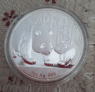 Moneda 1 Onza panda año 2011