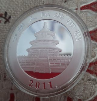 Moneda 1 Onza panda año 2011