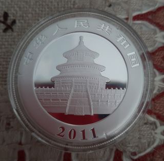 Moneda 1 Onza panda año 2011