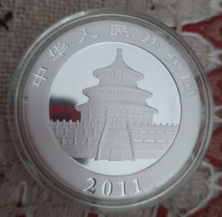 Moneda 1 Onza panda año 2011
