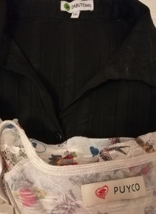 19A camisa blanca pantalón bolsito L-XL
