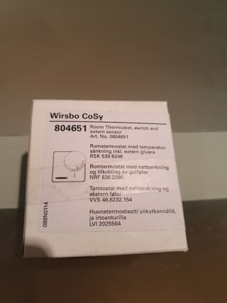 Termostato Uponor Wirsbo CoSy 804651