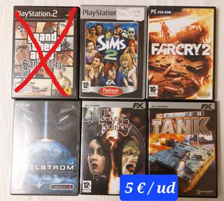 JUEGOS PS2-PS3-PC CD ROM-PC DVD ROM