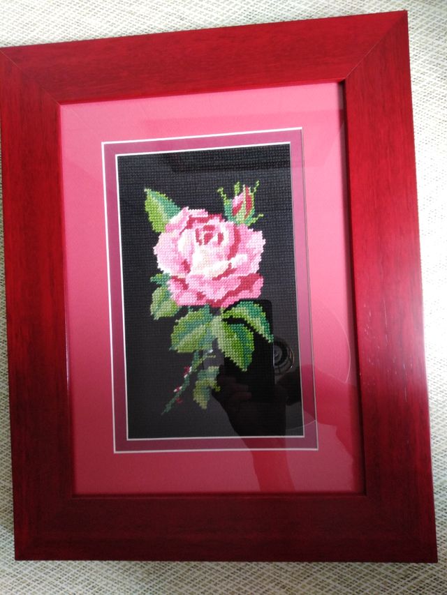 Cuadro decorativo-tapiz enmarcado