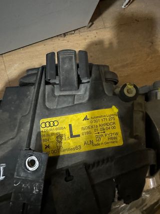 Faros delanteros Xenon AUDI A8 D2 (1998)