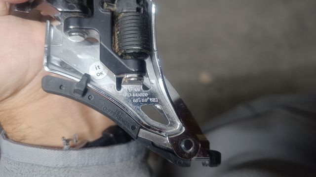 Desviador completo xt biplato shimano