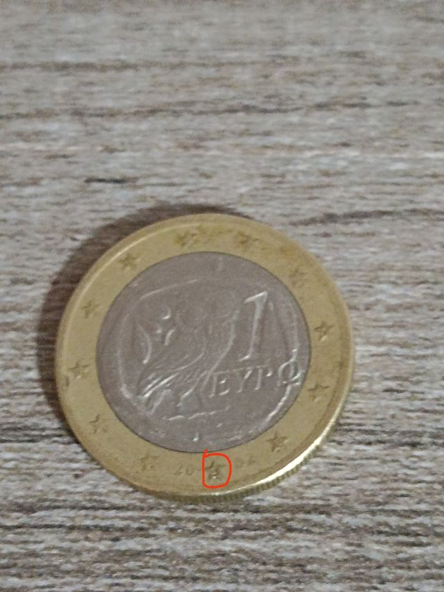 2 monedas 1Eur de bujo, 2002